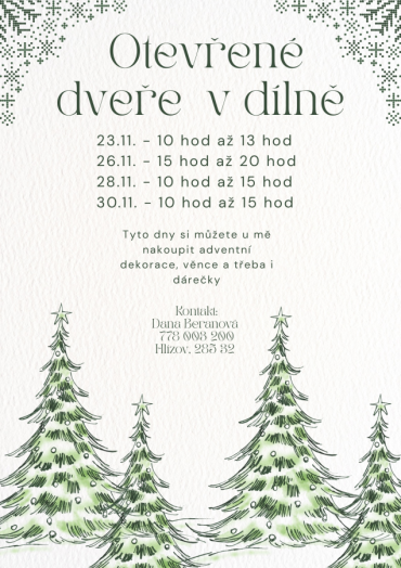 Otevřené dveře v dílně