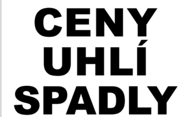 Ceny uhlí spadly